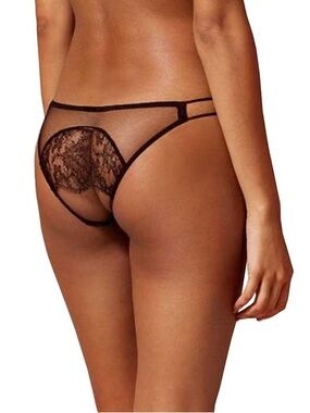 NWT Agent Provocateur Kari Black lace brief Size Large (AP4)